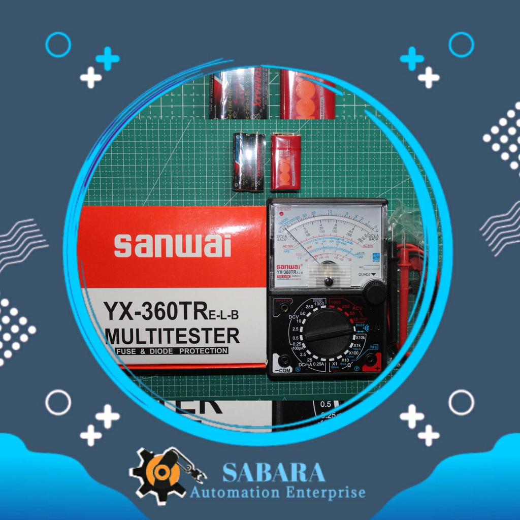 Multitester analog/multimeter sanwai|sanwa|koss murah + Baterai