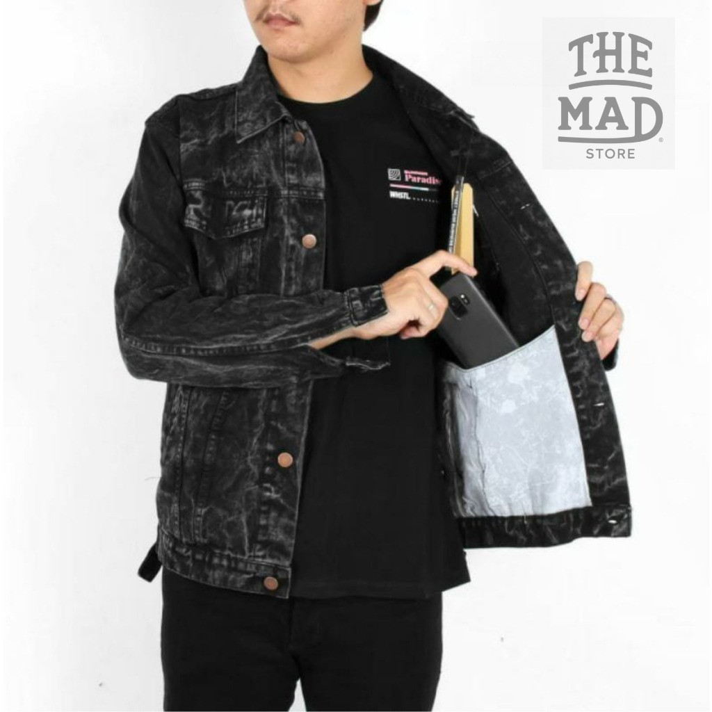 King Of Sultan Jaket Denim Pria Keren Bahan Tebal