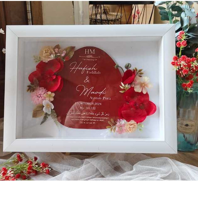 MAHAR PERNIKAHAN ANGGREK BINGKAI MAHAR MURAH
