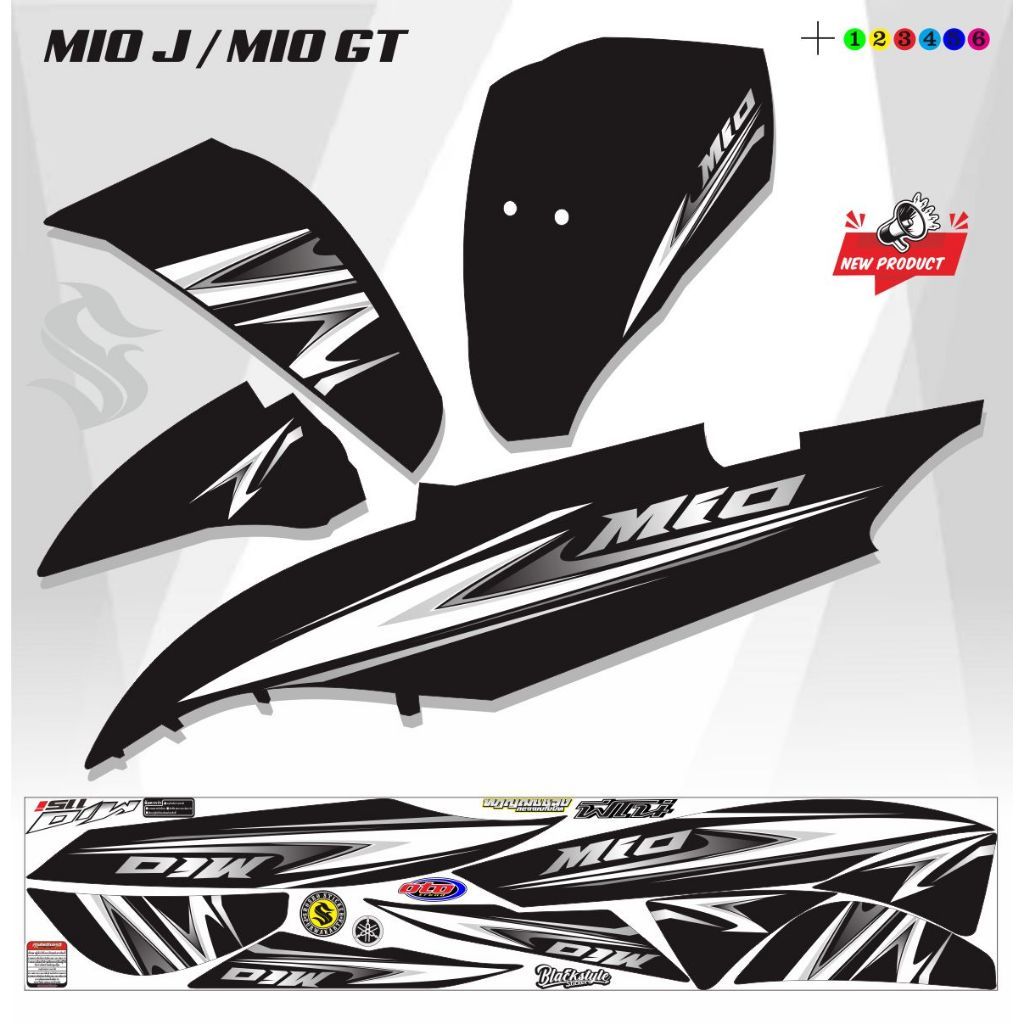 VARIASI STRIPING MIO J POLET MIO GT VARIASI STRIPING STIKER MIO J