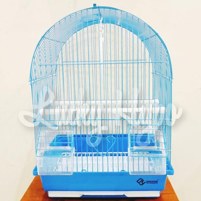 [BOBBY PET] A100 Dayang Bird Cage Kandang Burung Kenari Lovebird Parkit Perkutut - Biru