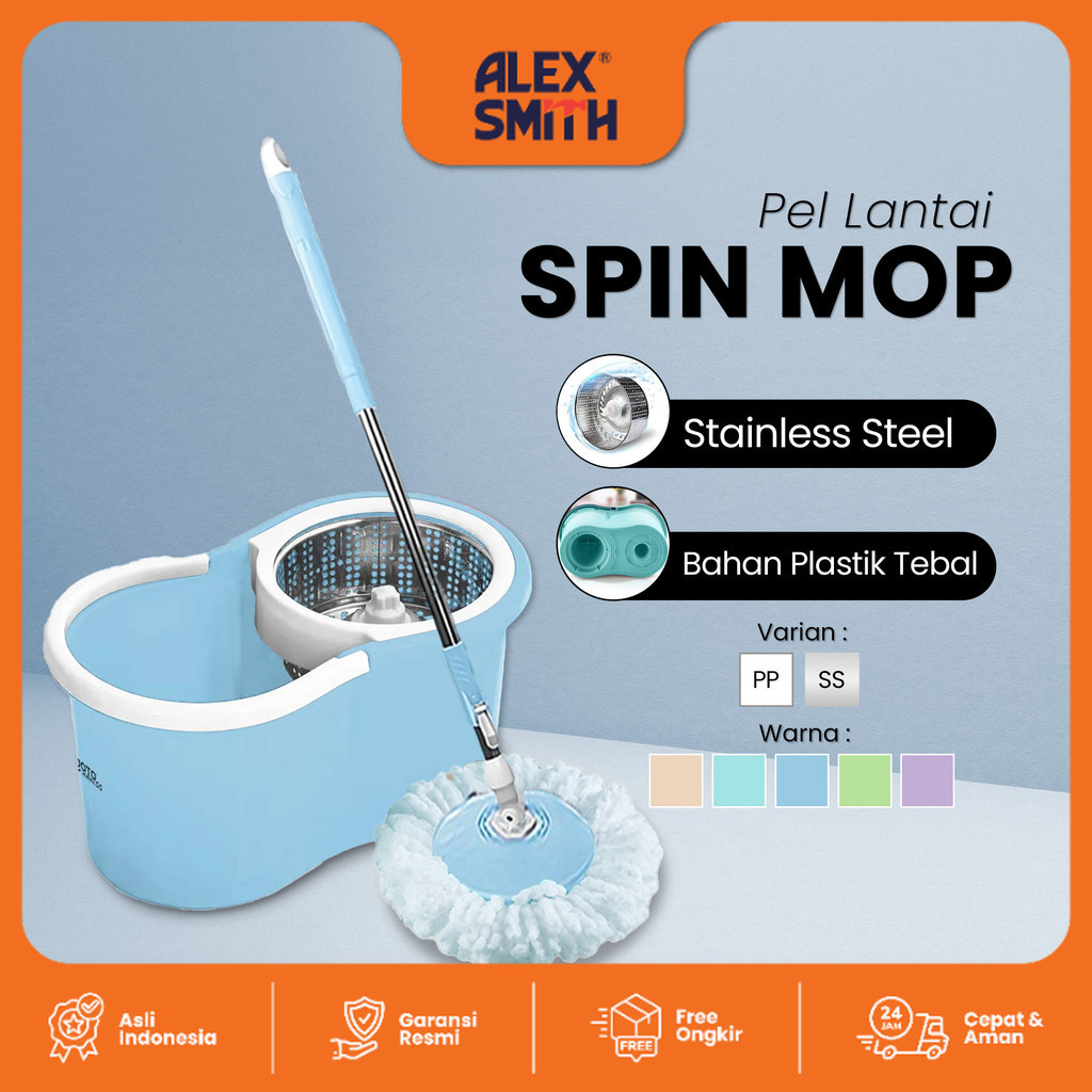 Goto Abel Alat Pel Lantai Pembersih Lantai Spin Mop Ultra