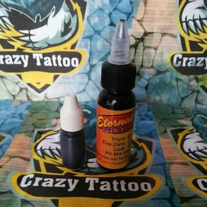 Tinta tattoo Intenze rebottle 15ml pewarna tato tubuh - Hitam  Original