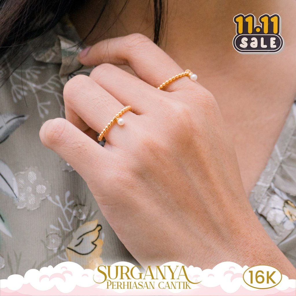 Macan Gold Cincin Emas Kadar 16K Cincin Model Lulu Series