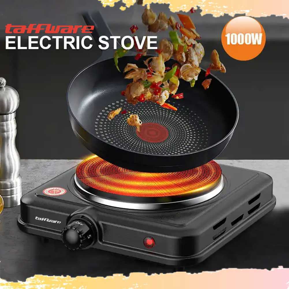 DNK - Taffware Kompor Listrik 1 Tungku Mini Portable 5 Gear Hot Plate 1000W - 5702