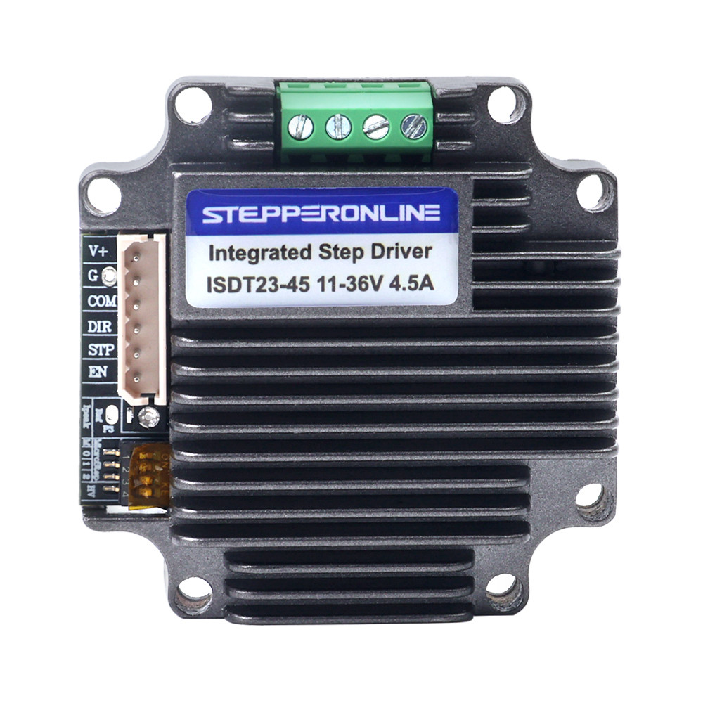 STEPPERONLINE Nema 23 Integrated Stepper Motor Driver 1.0-4.5A 11-36VDC Low-noise for Nema23 Stepper