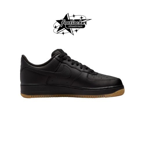 Sneakers Nike Air Force 1 07 Black Gum Light Brown  Original   Unisex