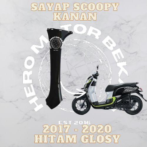Sayap kap samping RL kanan kiri Scoopy donat K93 tahun 2017 2018 2019 2020 Non Original - KANAN