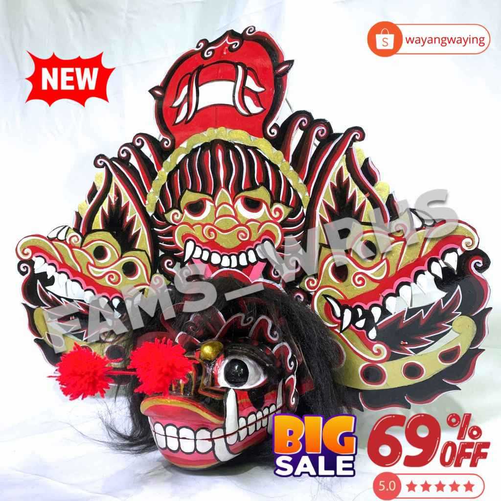 (PROMO)  Barongan Asli Buat Pentas Ukuran 15 Barongan Kucingan Kedirian