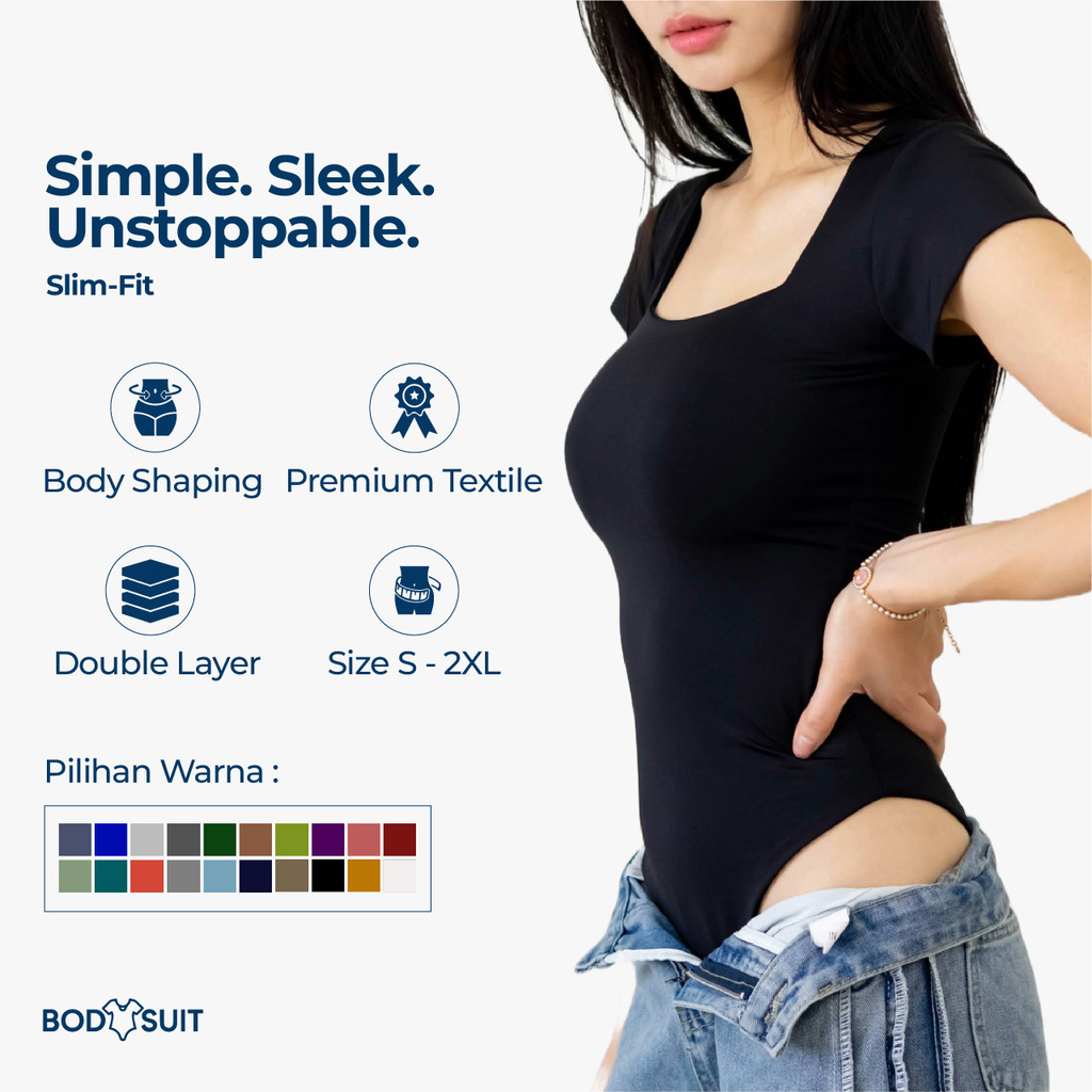 BODYSUIT Reyna Bodysuit Spandek Bodycon Wanita
