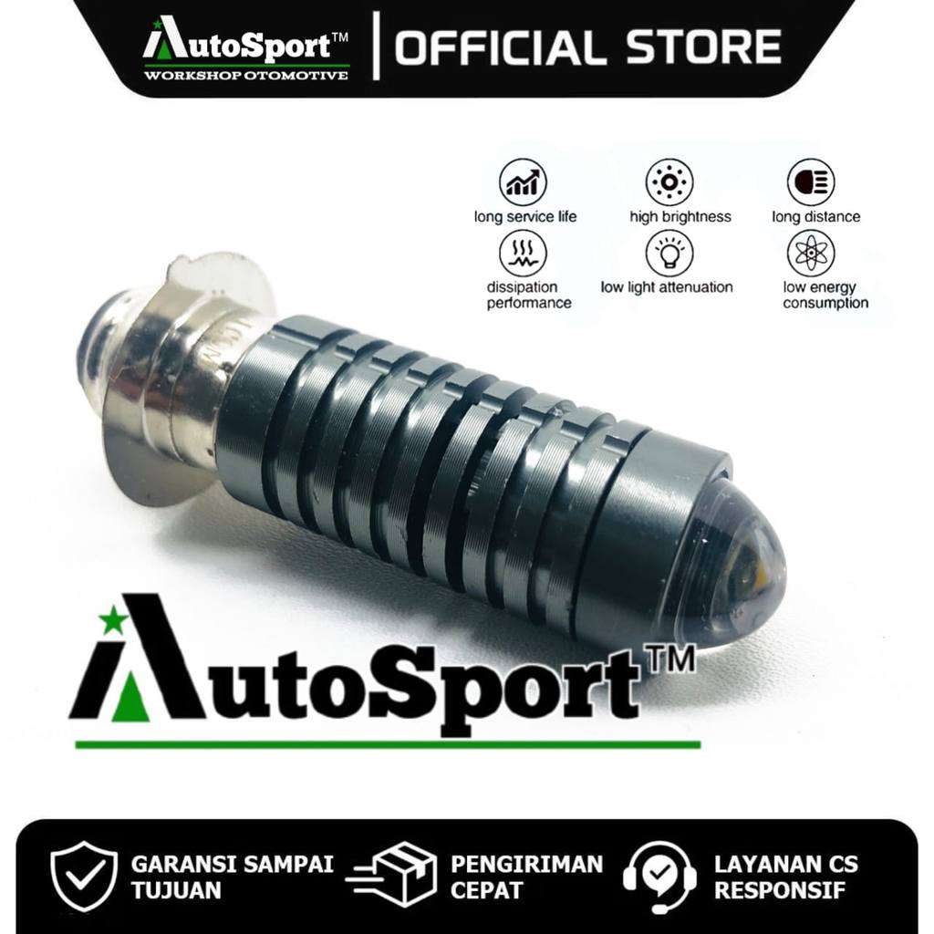 LASER GUN LED Headlamp Motor Bebek Matic D2 H6-P15D-25 DC9-60V/12W