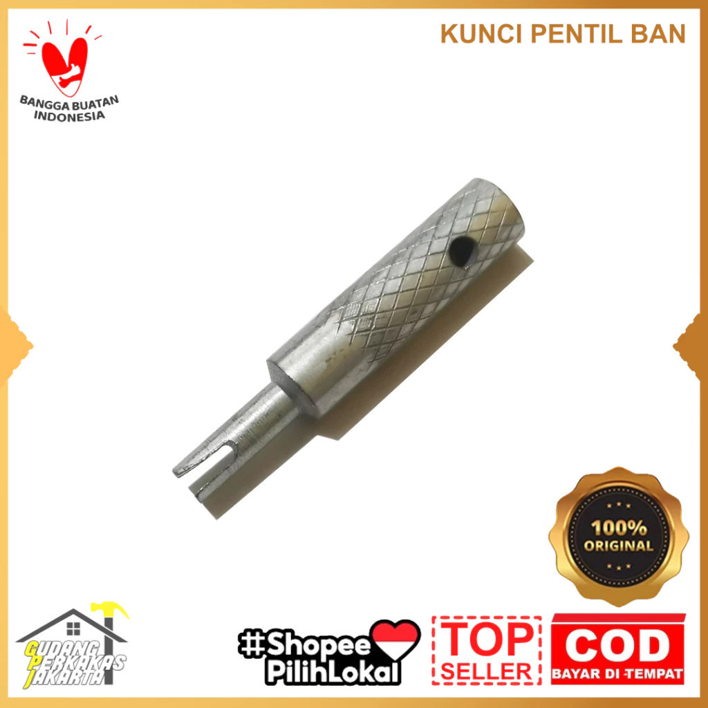 Kunci Pentil Ban Motor Mobil Sepeda Serbaguna Pembuka Nepel Pentil Tubeless Alat Bengkel