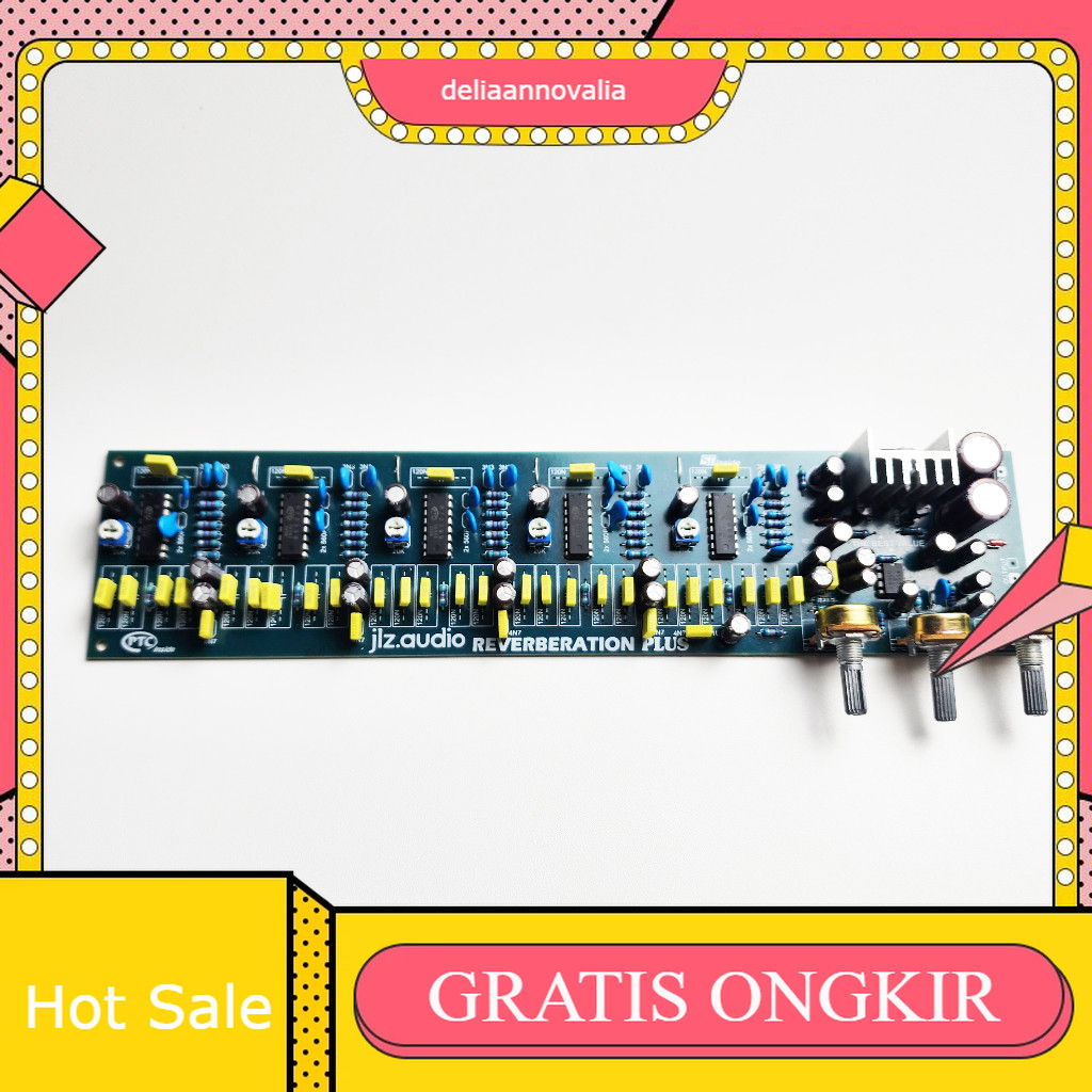 A329 KIT ECHO TONE REVERB 5 IC + REGULATOR & 3 POTENSIO (IC ORIGINAL)