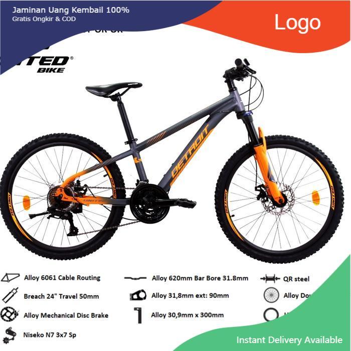 Sepeda UNITED MTB 24 " DETROIT SV ( 20.1)