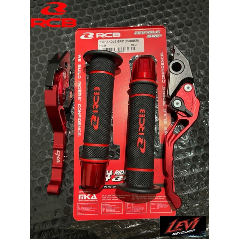 3in1 Handgrip RCB HG55 ORI + Handle cnc + Jalu stang cnc Handgrip Motor Nmax Aerox Handgrip Motor Mi