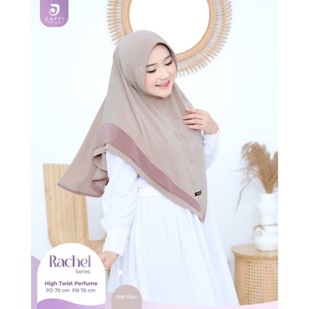 DAFFI HIJAB ORI - BERGO RACHEL DAFFI HIJAB TERBARU JERSEY PREMIUM