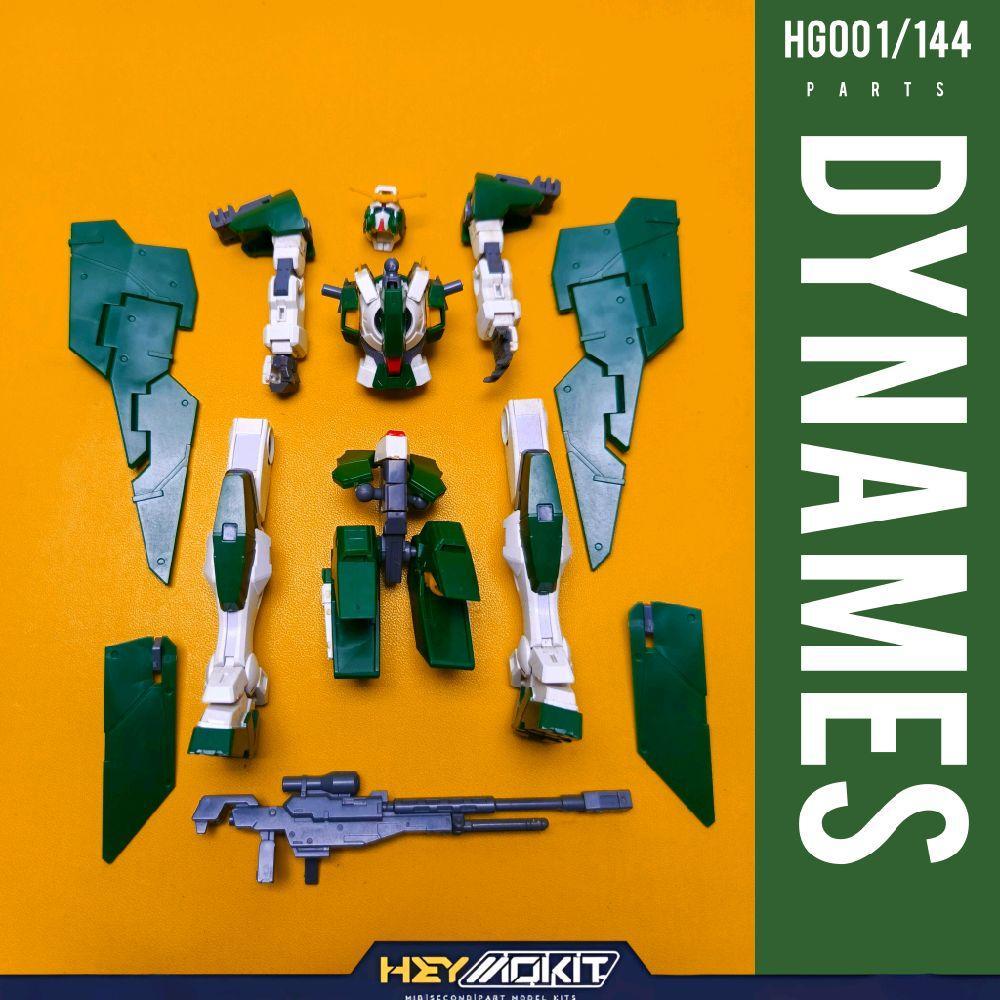 BANDAI HG00 HG 1/144 DYNAMES PART HEAD VFIN V FIN TORSO BODY CHEST WAIST SKIRT BOOSTER ARM ARMS SHOU