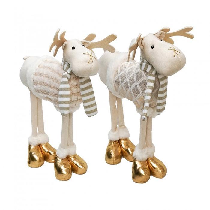 Boneka Plush Rusa Gold Halus Berdiri - Boneka Rusa - Mainan Rusa Anak Hadiah