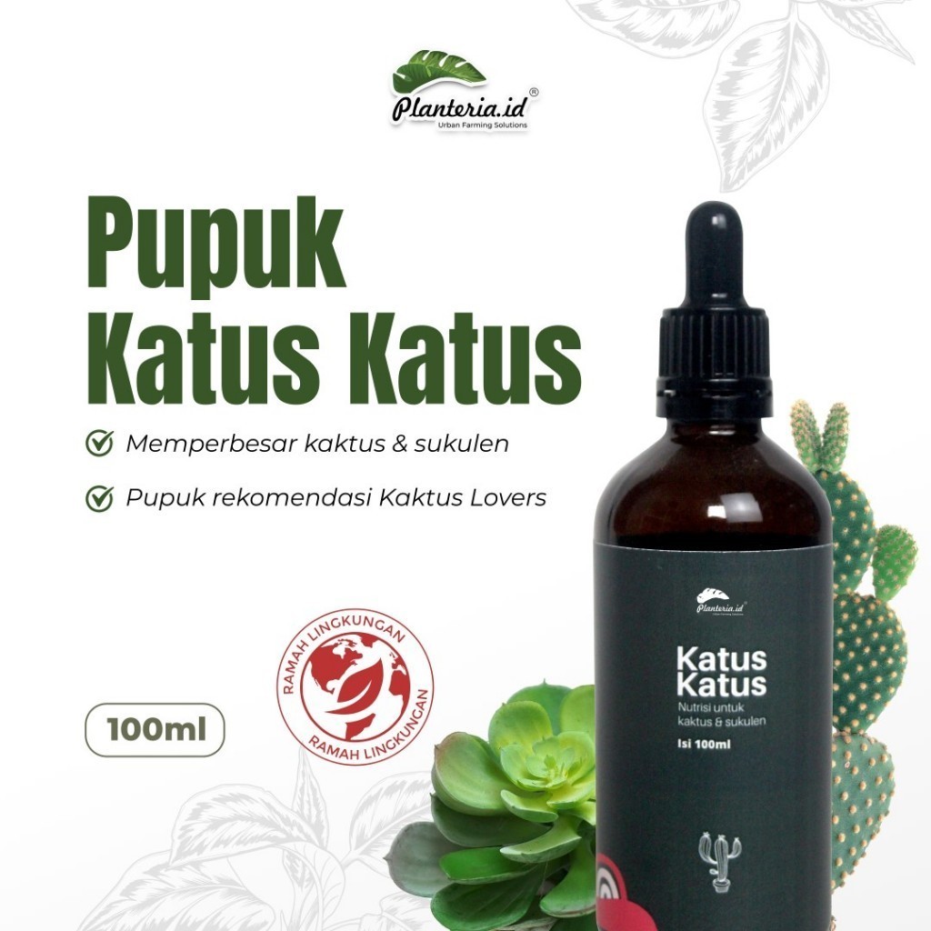 Pupuk Cair Sukulen 100ml – kaktus sukulen sanseviera bonsai bagus untuk pertumbuhan