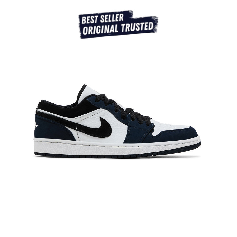 Sepatu Sneakers NIke Air Jordan 1 Low Retro Navy  Original BNIB