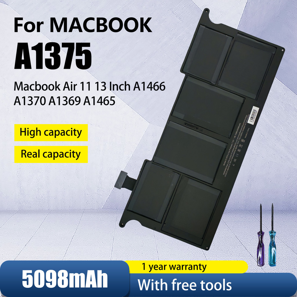 Laptop battery A1375 ,A1406  ,A1417 , A1494, A2519 For Apple Macbook Air 11 13 In , MacBook Pro 15 "