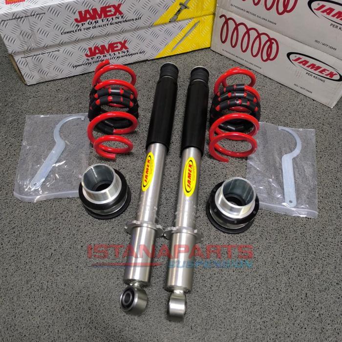 Shockbreaker Coilover Body Shift Adjustable Merk Jamex Suzuki Ertiga Th 2012 - 2018 Belakang Origina