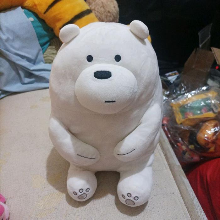 Boneka We Bare Bears Putih Ice Bear | Miniso CN TaO 