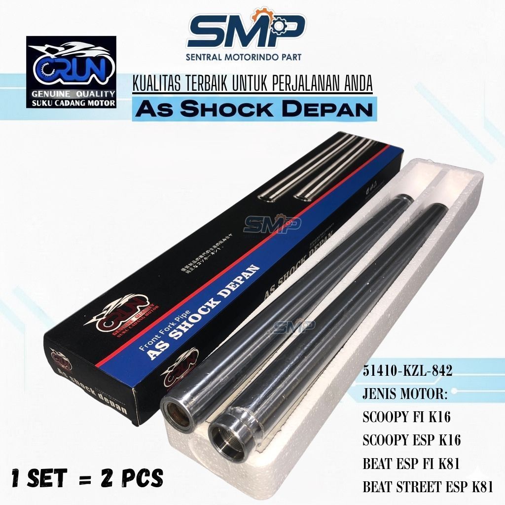 51410-KZL-842 / CRUN As Shockbreaker / As Shock Depan Honda K81 Scoopy ESP FI K16 Beat Street ESP