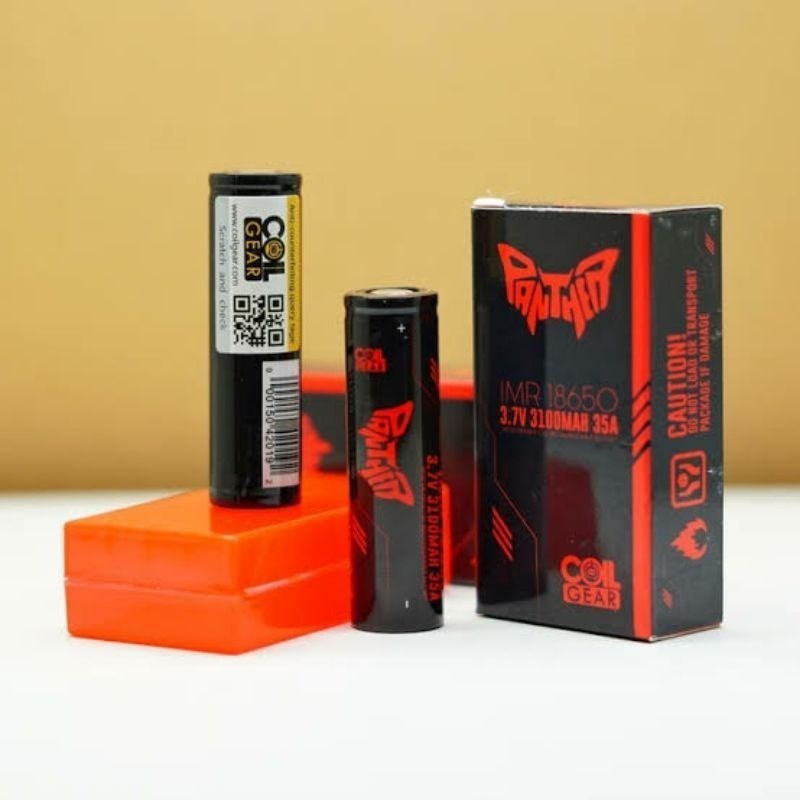 cod promo murah paket diskon% Baterai POWERBANK RED PANTHER 18650 ORIGINAL 3.7v 3100 mah 35A - spare