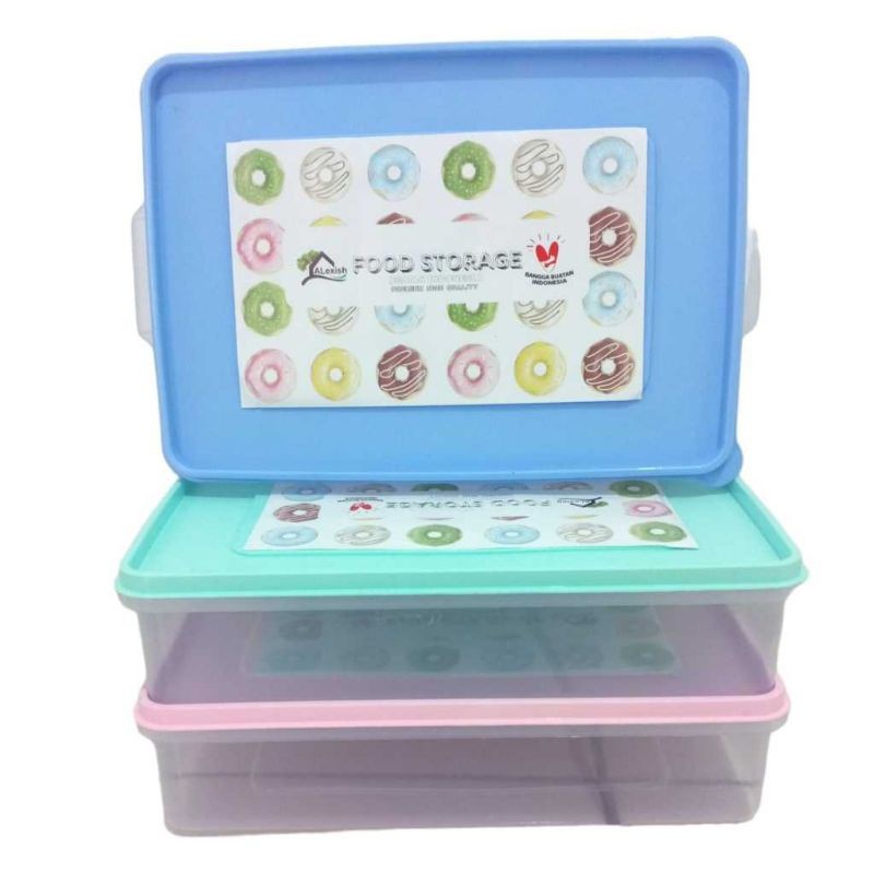 Tempat Donat Plastik Cantik / MULTIPACK DONAT YUZUII MEDIUM serbaguna Alexish