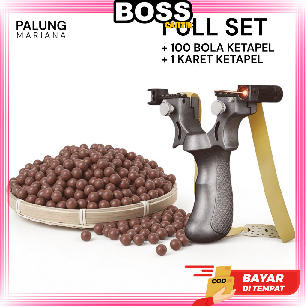 Ketapel Laser SlingShoot / Ketapel Olahraga Resin Hitam