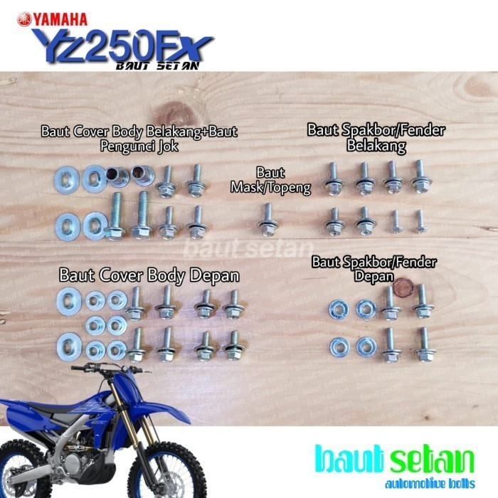COD/DISKON  / Baut Full Body Yamaha YZ 250 FX Motorcycle