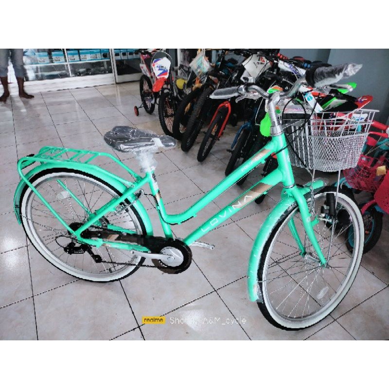 Sepeda mini polygon lovina 26" sepeda keranjang citybike sepeda cewek polygon lovina 26" 7speed