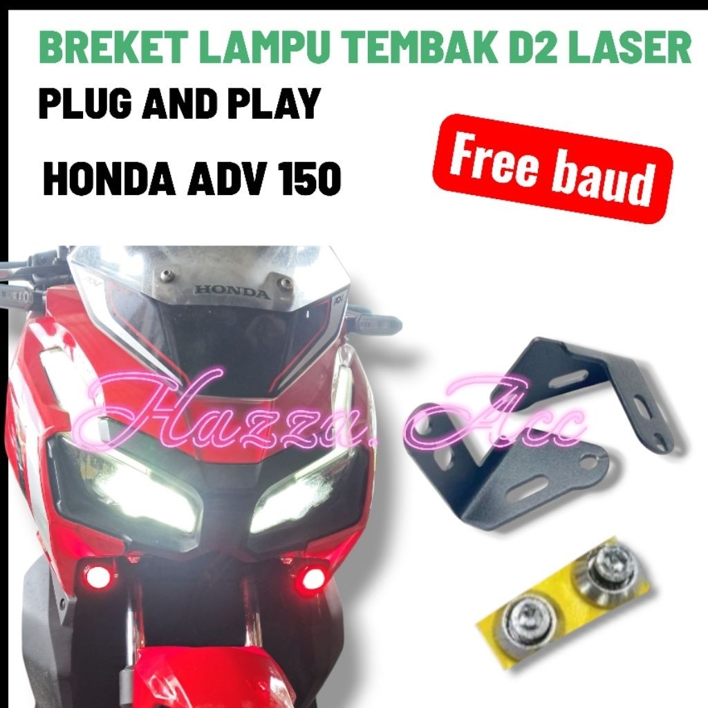 Bracket Lampu Tembak D2 Laser ADV 150 ADV 160 - Dudukan Lampu Led Kolong