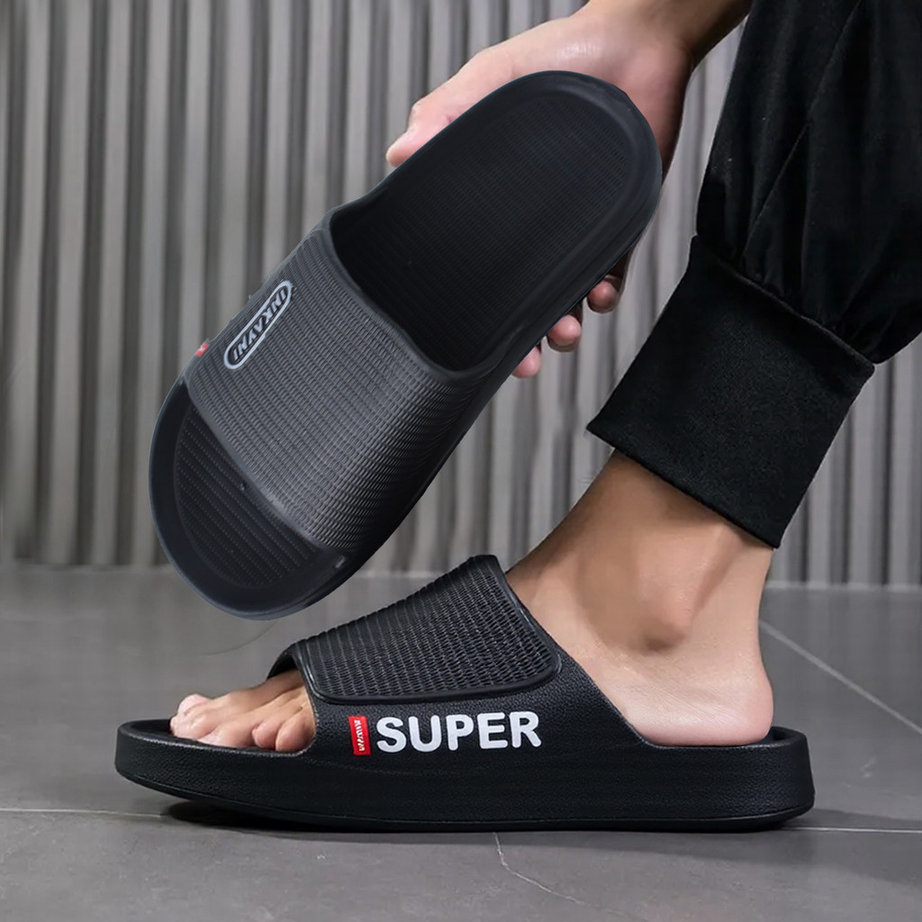 INKAYNI  Sandal Selop Pria sandal tali satu size 40-45 sandal pria terbaru Sepatu Pria EVA sandal fu