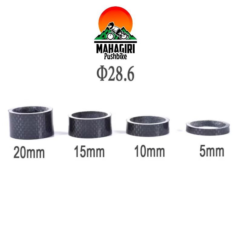 Spacer carbon peninggi stang handlebar pushbike balance bike fork sepeda