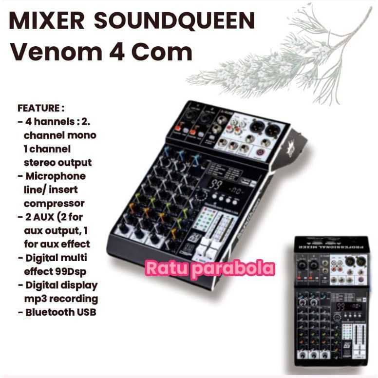 MIXER SOUNDQUEEN VENOM4 VENOM 4 Mixer audio sound queen