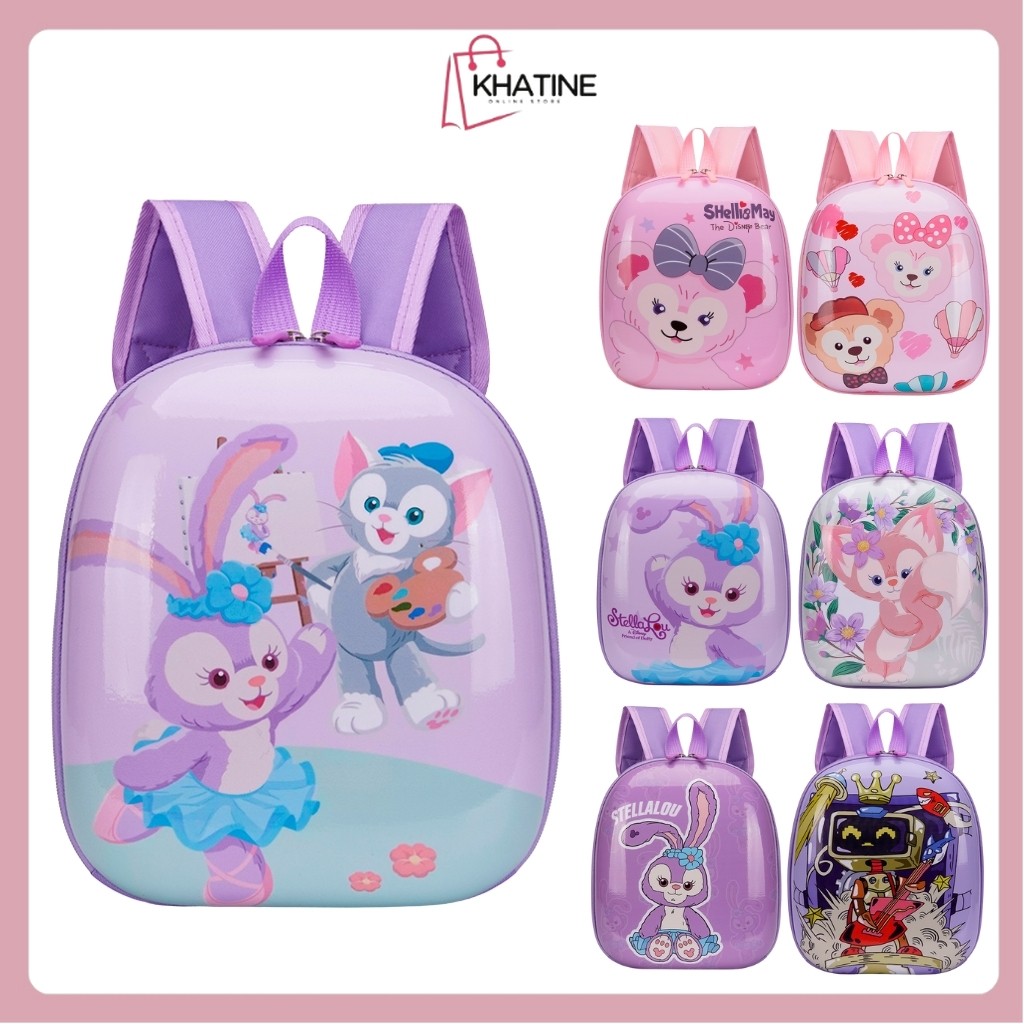 KHATIN (432)  Tas Ransel Sekolah Anak SD TK SMP SMA Karakter Lucu / Tas Sekolah Anak / Ransel Sekola