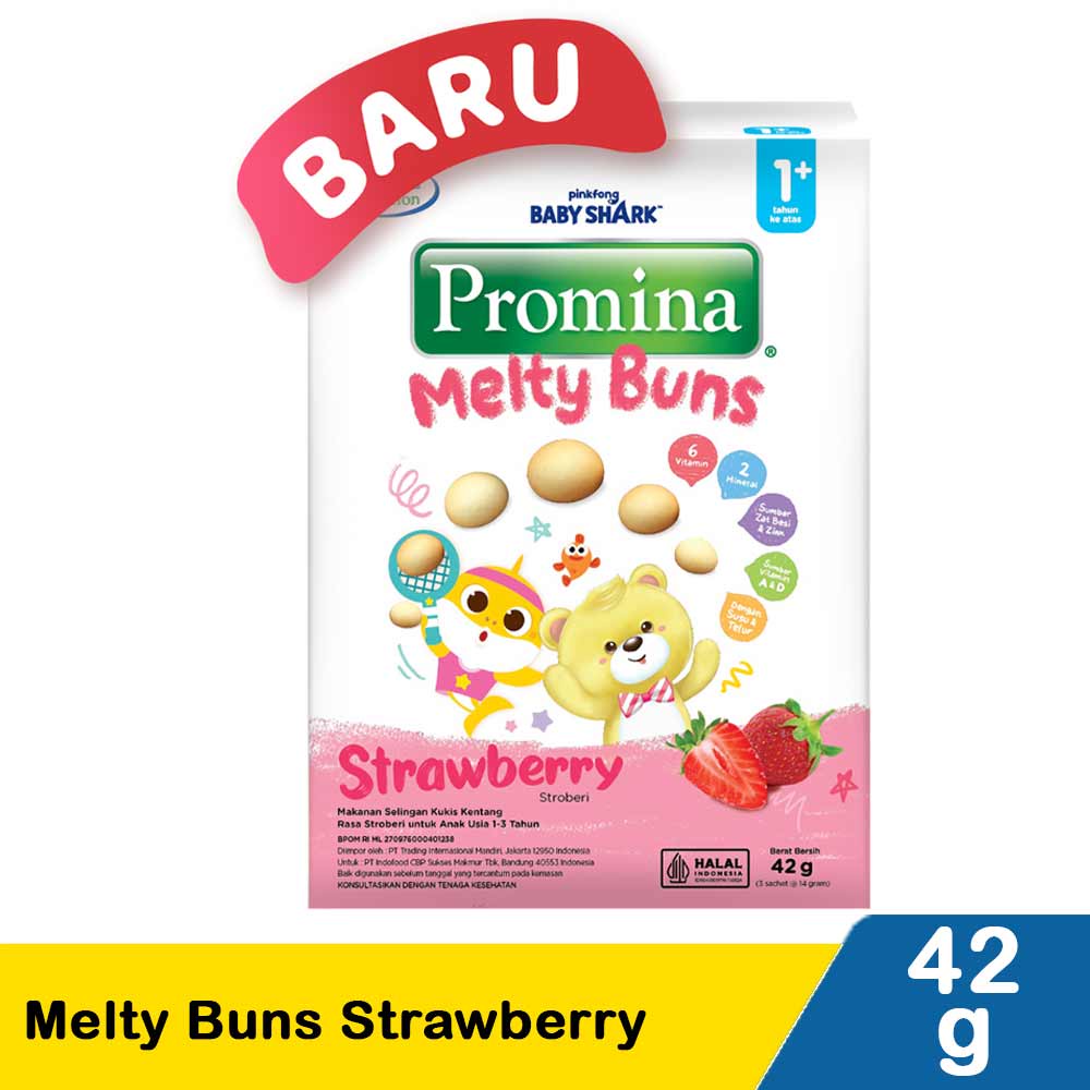 Promina Melty Buns Strawberry 42G