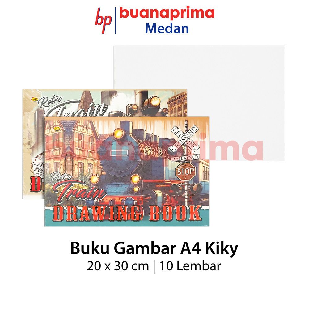 BUKU GAMBAR KIKY A4 Eceran Kertas Tebal Menggambar Drawing Book Sketsa Per Pcs