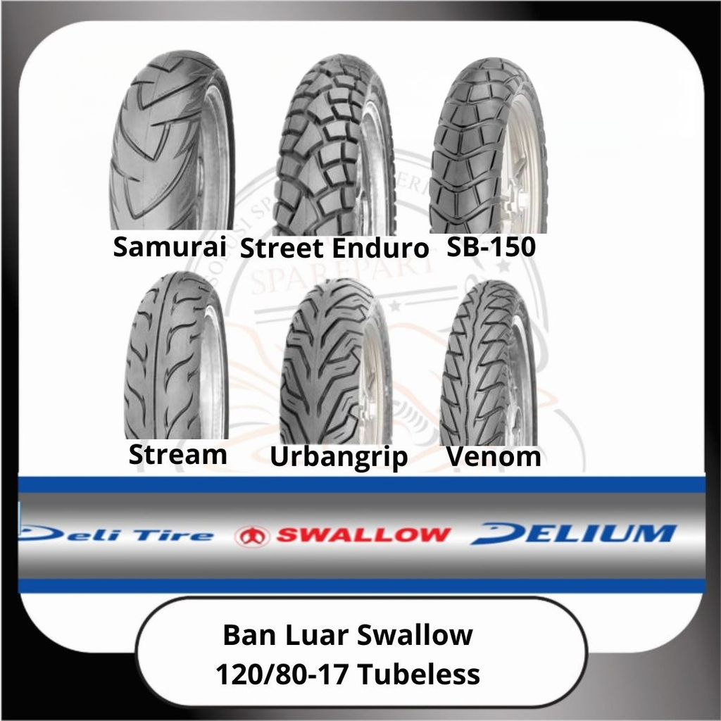 Ban Luar Swallow Tubeless 120/80-17
