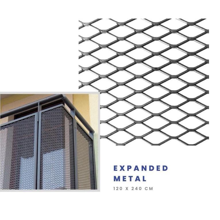 Expanded Metal mesh Besi D 1020 untuk keperluan pagar rumah dll
