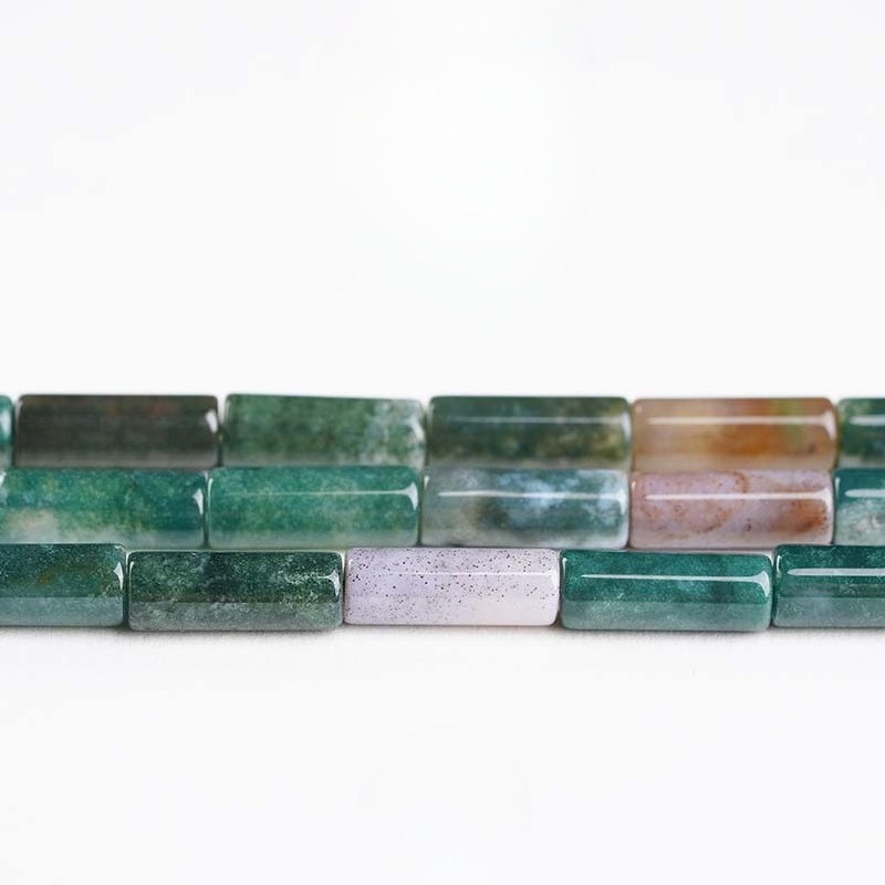 Manik-manik pipa batu akik air Perhiasan DIY dengan aksesori manik-manik