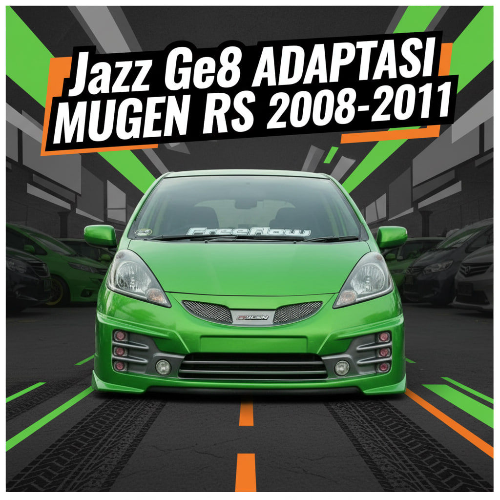 Bemper Bumper Bodykit  Honda Jazz Ge8 Adaptasi Mugen Rs 2008-2012 Presisi & Bisa Nego