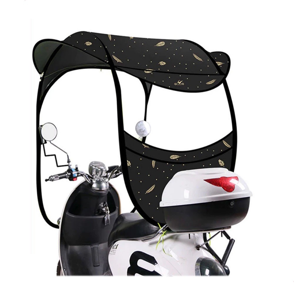 SOLAROIS  Payung Motor Tenda Motor 2 In 1 Kanopi Pelindung Hujan Dan Panas Matahari Payung sepeda mo