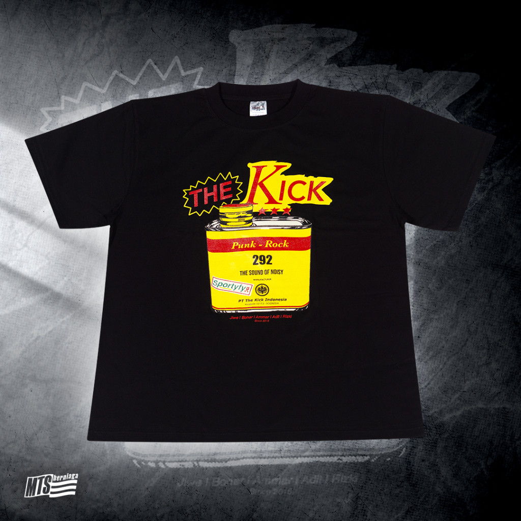 (COD) Kaos THE KICK - Sesap dan Mengudara (Hitam)