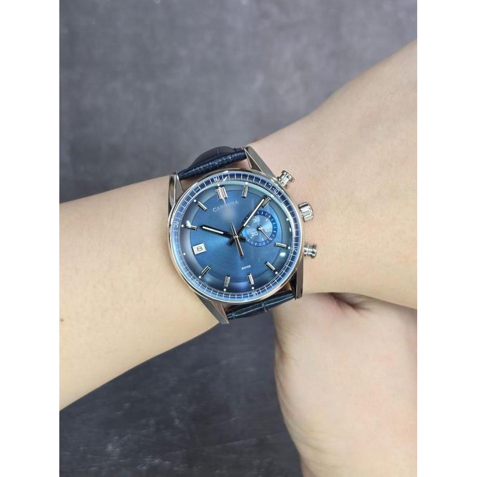 TH Carrera ChMajuwatch Jam tangan pria Jam tangan man ronograph ALL COLOUR - Biru