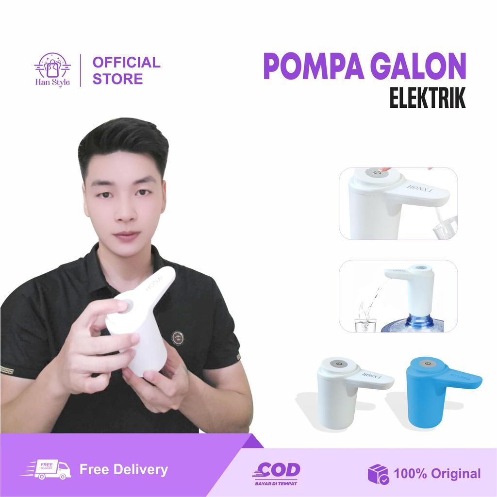 [HS] Pompa Air Galon Elektrik Listrik Portable Water Electric Pump Premium Honxi Pompa Galon Elektri