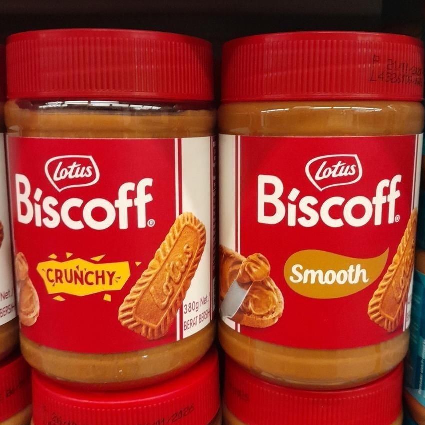 Lotus Biscoff Spread Selai Roti Varian CRUNCHY / SMOOTH 380gr