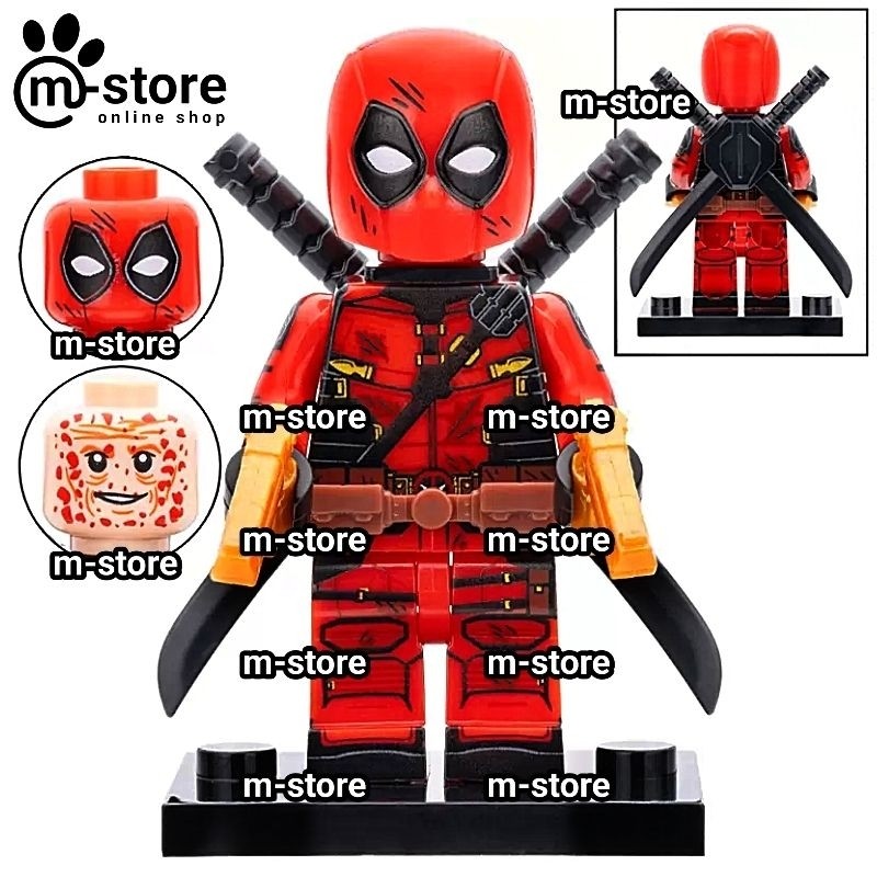 mainan kreatif edukatif deadpool wolverine golden desert eagle guns mainan kreatif edukatif